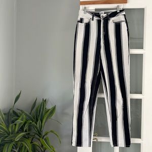 BDG Pinstripe Mom Jeans